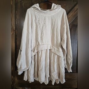 Free People Streets Cream Knit Sweater